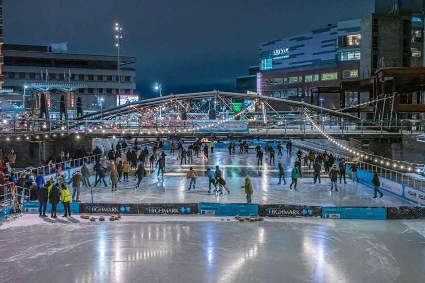 Ice Skating at Canalside
